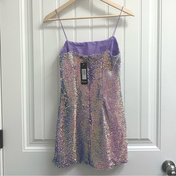 Nasty Gal NWT Premium Sequin Tailored Mini Dress - Picture 6 of 6